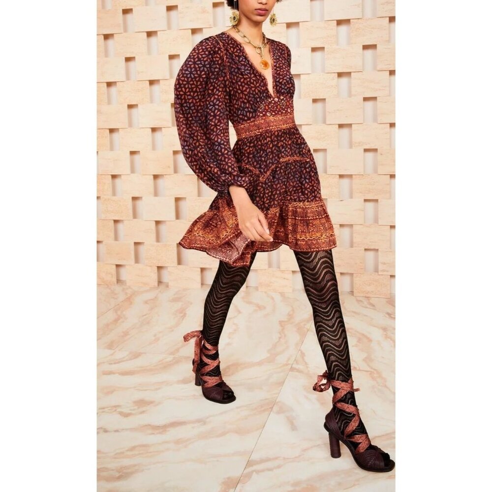 Ulla Johnson Hayana Dress in Agate, Size 2, NWT, 100% Silk